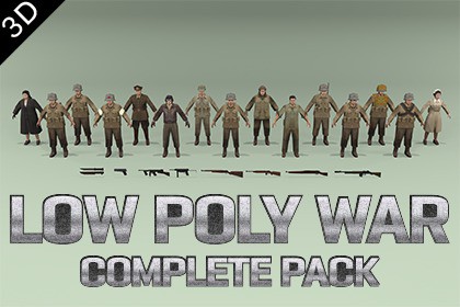 Low Poly War Complete Pack
