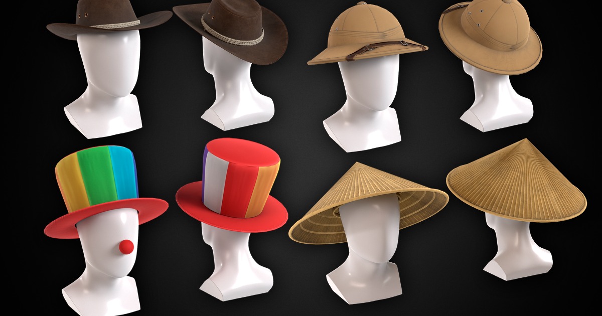 Hats Bundle | Props | Unity Asset Store