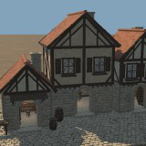 Medieval Houses - Furnished Modular Courtyard