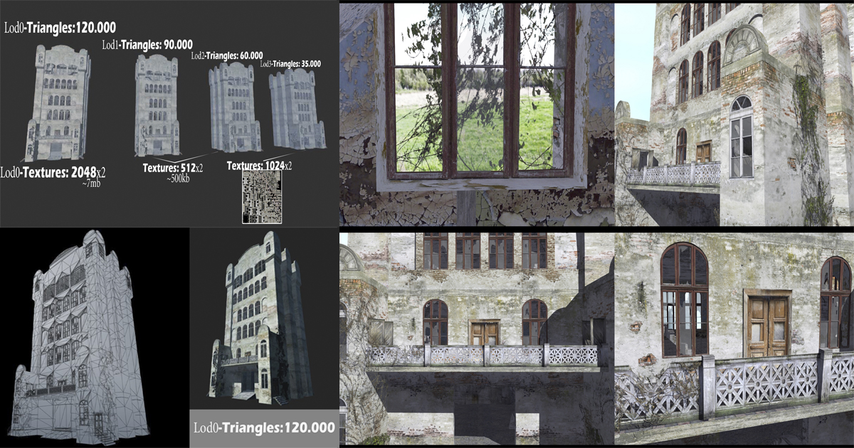Big Abandoned Building | 3D Urban | Unity Asset Store