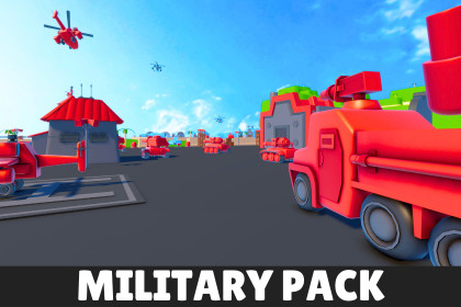 Military - Stylized Low Poly Asset Pack by Ake