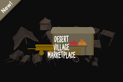 Desert village marketplace