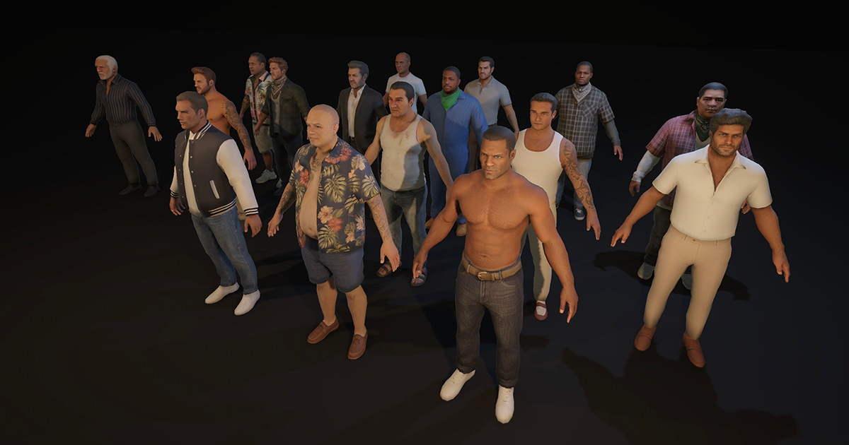 Street Gangs - Miami Beach | Characters | Unity Asset Store