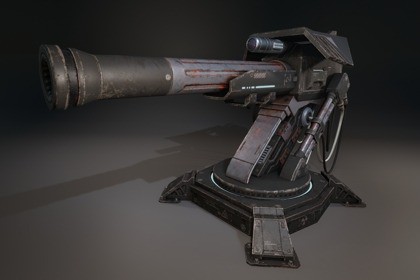 Sci-Fi Turret Gun