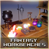 Fantasy Workbenches/Crafting Stations/Workshops (Potions/Blacksmith,Alchemy)