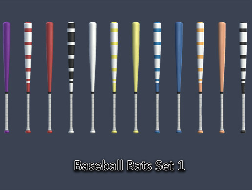 Sports Pack - Baseball Bats Set 01 | 3D Props | Unity Asset Store