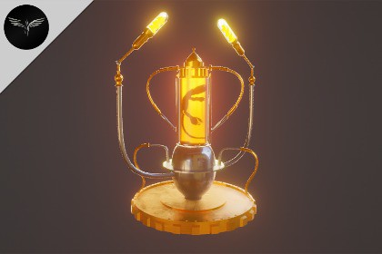 Steampunk First-Aid Pack – Stylized Medical Props