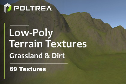 Low-Poly Terrain Textures - Grassland & Dirt