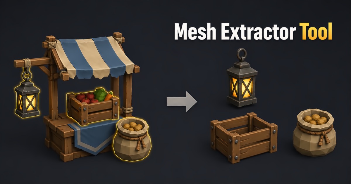 RVFX Mesh Extractor – Face Selection & Mesh Separation | 모델링 | Unity ...