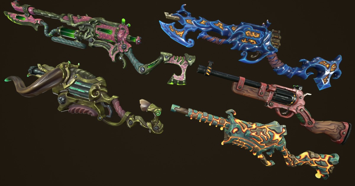Modular stylized rifles | 3D Props | Unity Asset Store