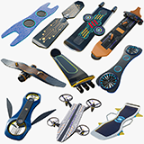 10 Sci Fi Hoverboards URP HDRP Textures