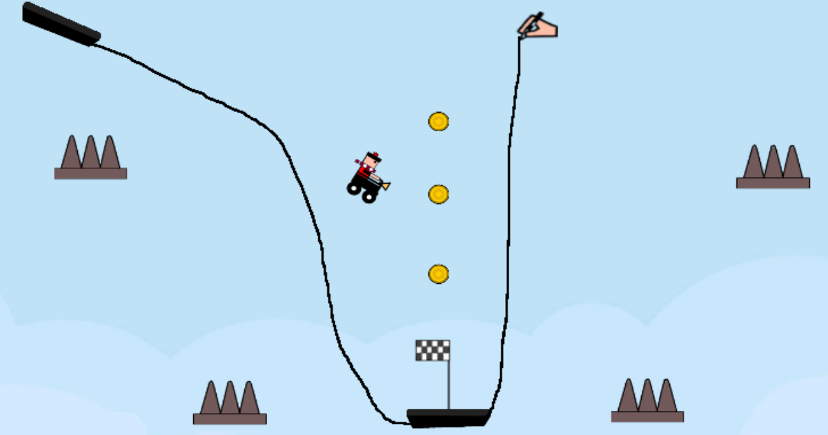 2D Line Draw Rider Game Platform + Sandbox Physics Draw Game Packs Unity Asset Store