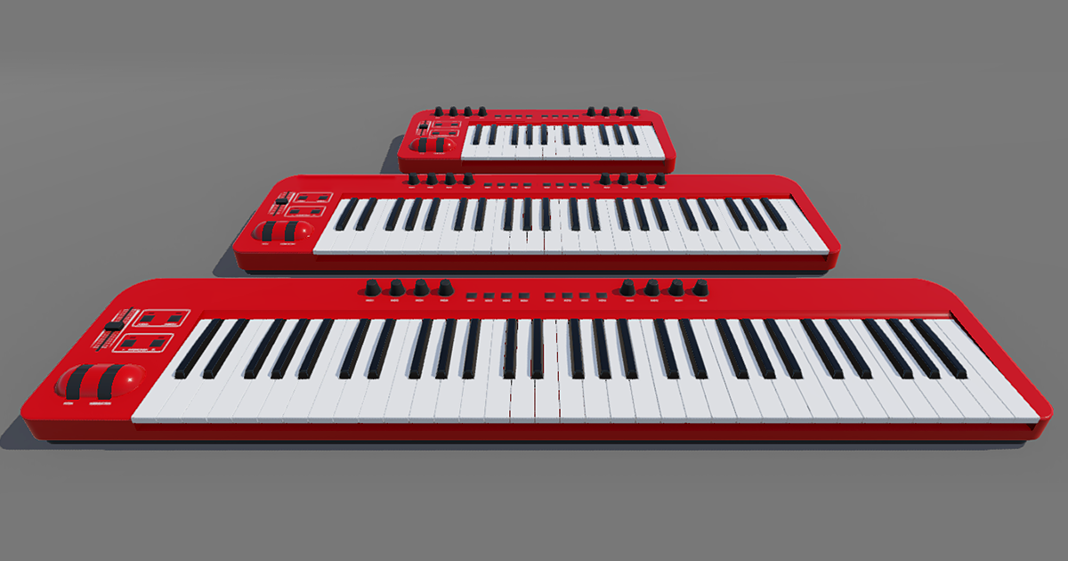 MIDI Keyboards Pack | 3D Electronics | Unity Asset Store