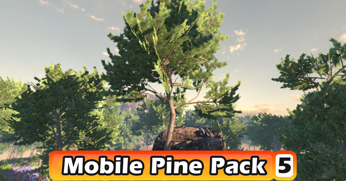 Mobile Pine Tree Pack #5 | 3D Trees | Unity Asset Store