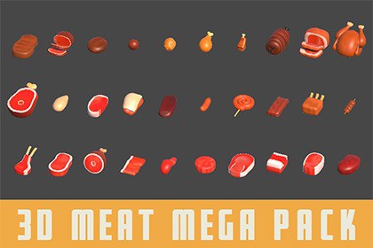 3D Meat Mega Pack