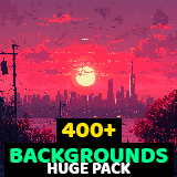 2D Backgrounds Huge Pack