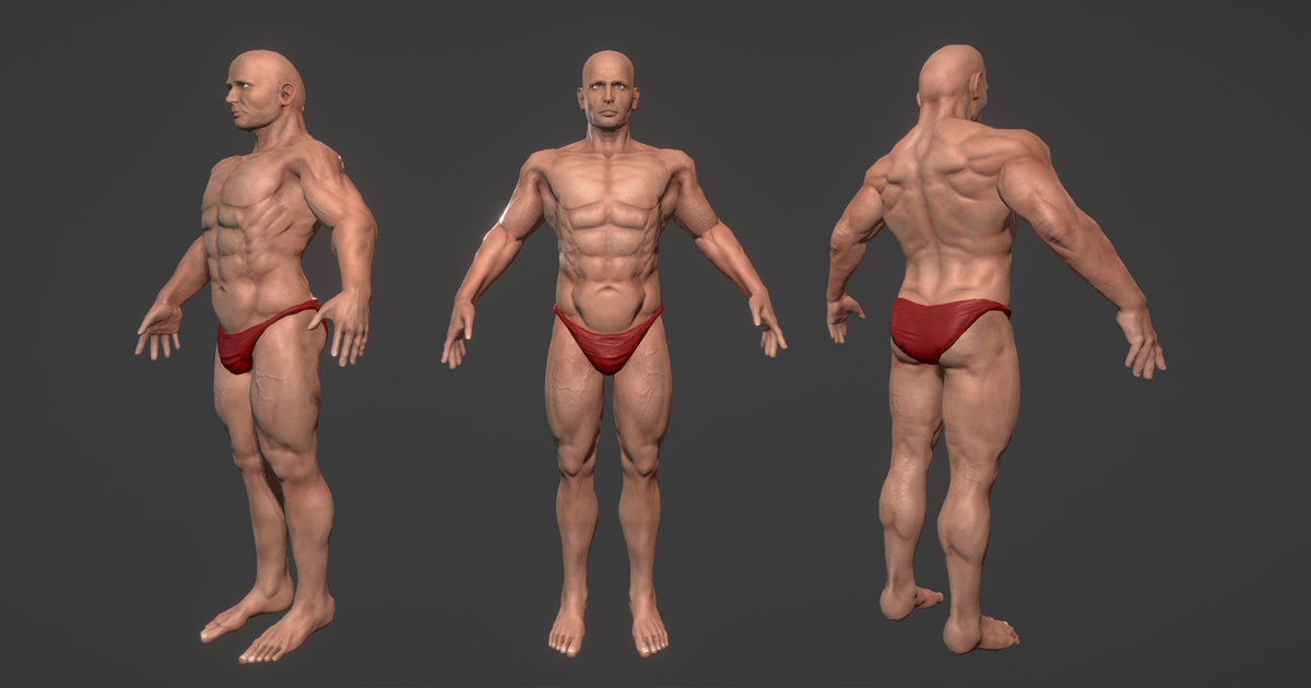 MuscleMan Male humanoid 3D character | Characters | Unity Asset Store
