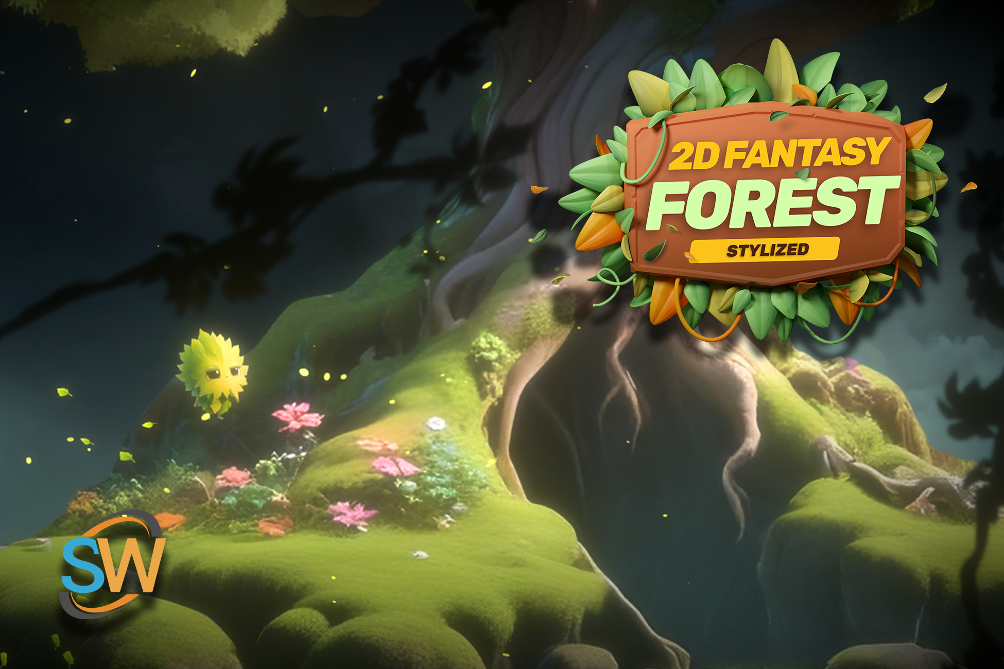 Stylized Fantasy Forest – 2D Environment Pack (Vol. 1) | 2D ...