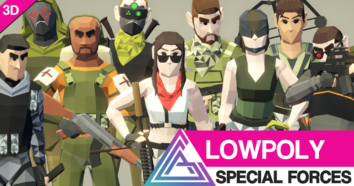 LOWPOLY - Special Forces | 3D Humanoids | Unity Asset Store