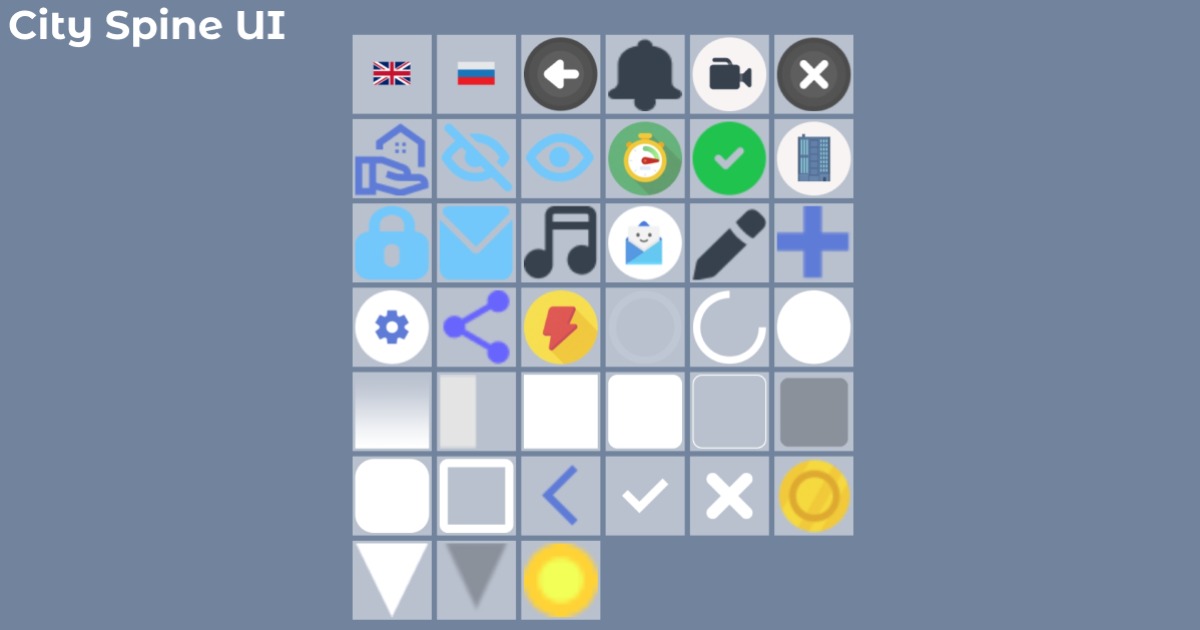 City UI | 2D GUI | Unity Asset Store