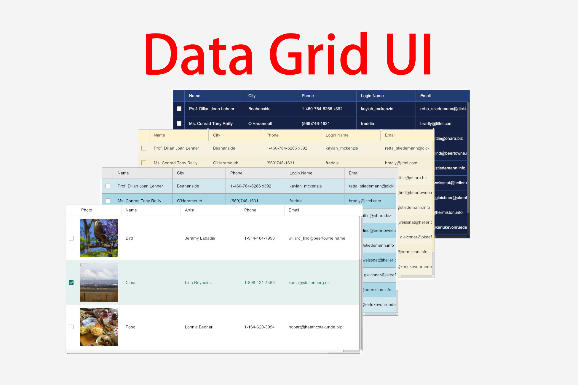 Data Grid UI | GUI ツール | Unity Asset Store