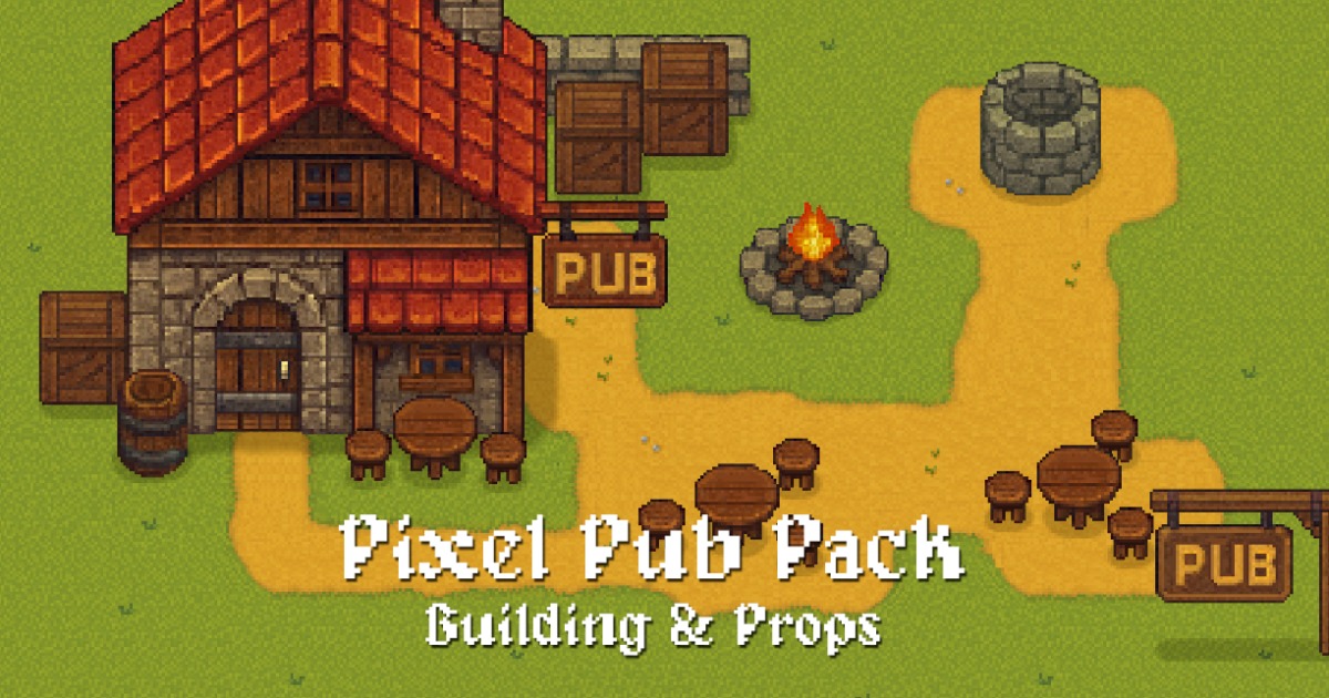Pixel Pub Pack — Building & Props | 2D Environments | Unity Asset Store