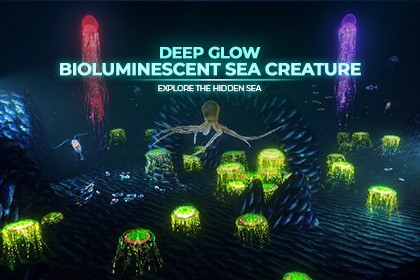 Deep Glow Creatures - Bioluminescent Pack
