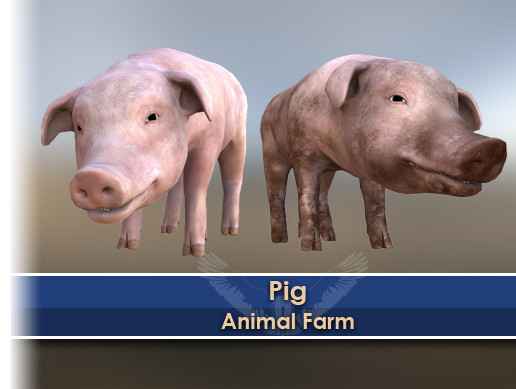 Unity Android Pig Animal Farm : Pig | 3D 動物 | Unity Asset Store