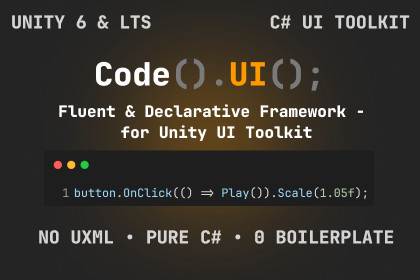 CodeUI - Fluent & Declarative Framework - for Unity UI Toolkit