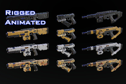 Weapon IMPACT - Animated Gun Bundle