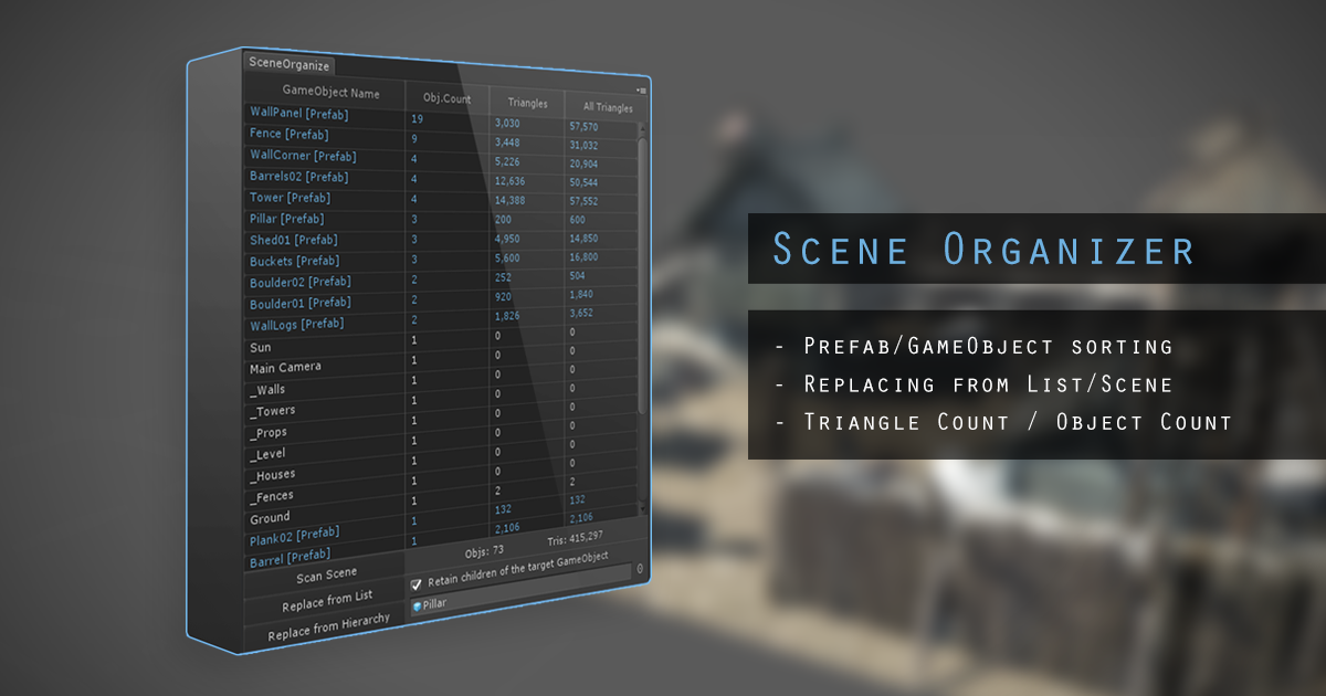 Unity Scene Organizer | Utilities Tools | Unity Asset Store