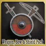 Medieval Weapons, Shields & Bows Bundle