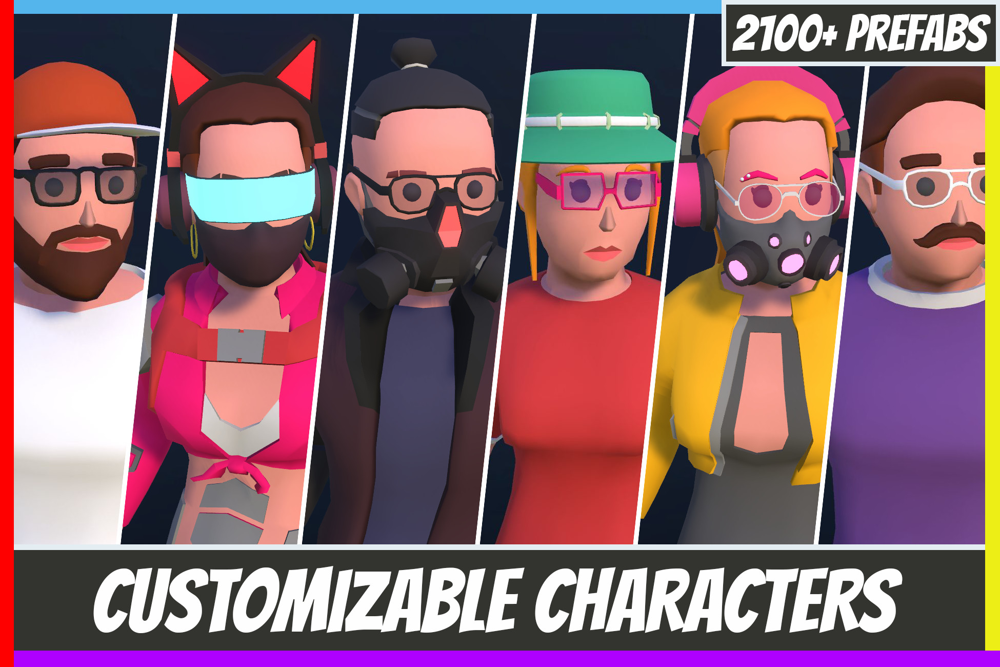 Customizable 3D Characters Pack | 3D Humanoids | Unity Asset Store