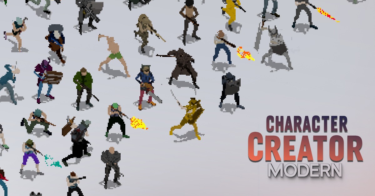Creating Custom Characters Character Creator - Modern 2D | 2D Characters | Unity Asset Store