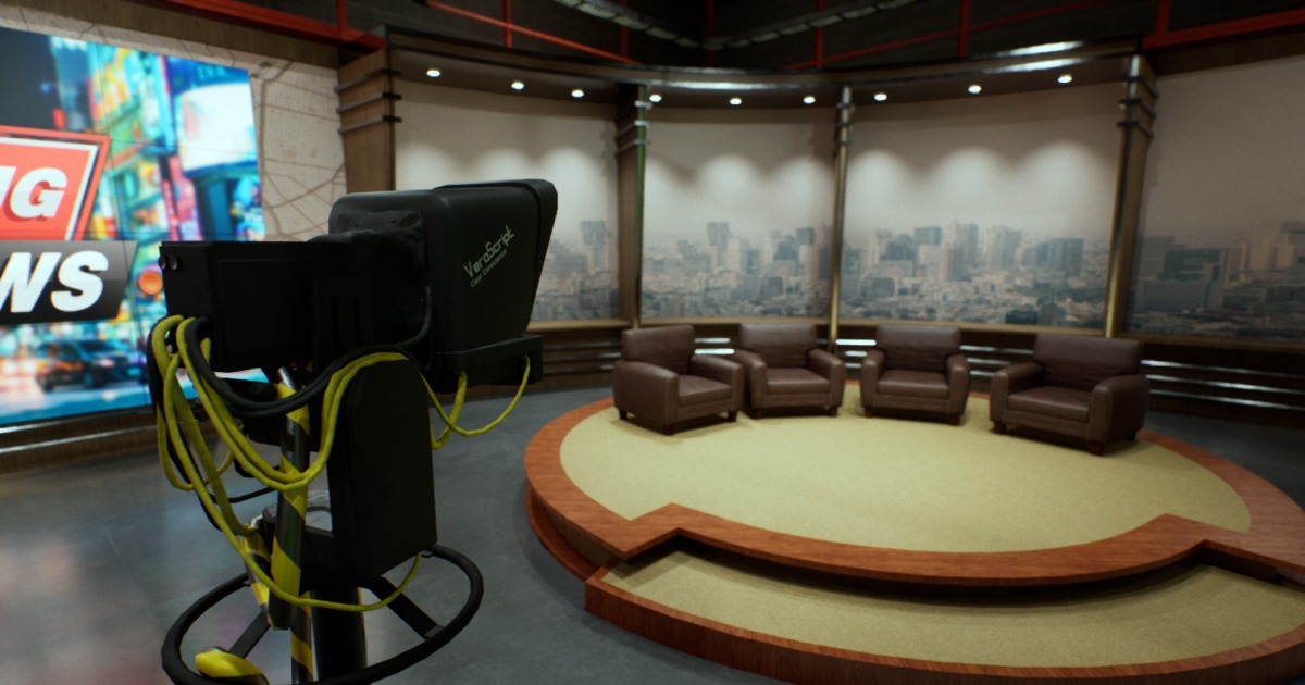 News Studio - Environment for VR, News Reports or Backdrops | 3D ...