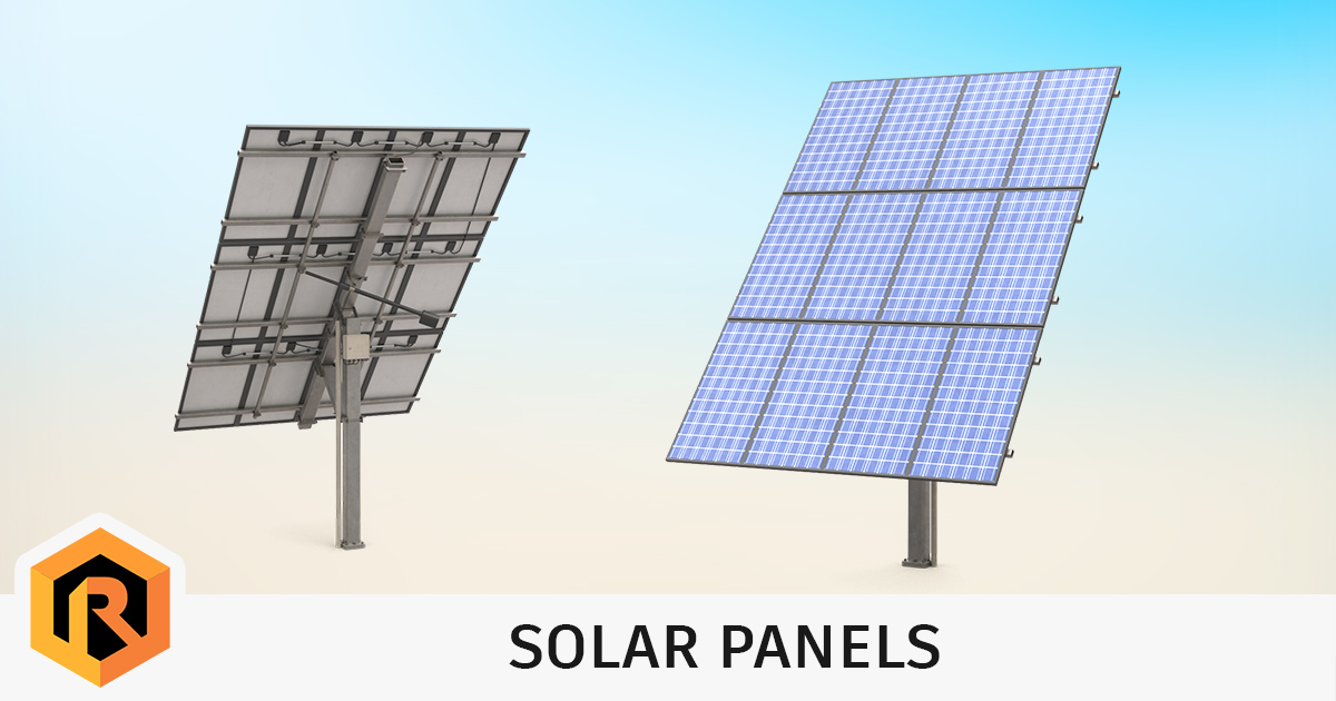 High Power Solar Panel | 3D Props | Unity Asset Store