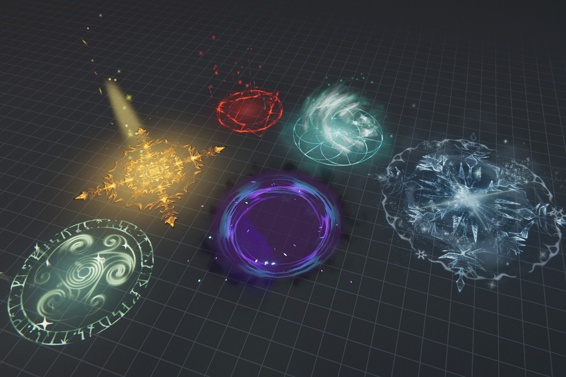 Stylized AOE Magic Spells | 呪文 | Unity Asset Store