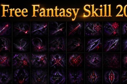 Free Fantasy RPG Skill Icon And Portrait