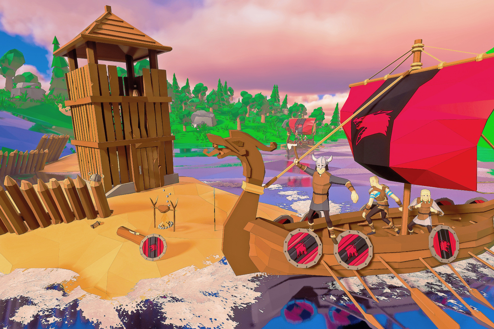 Vikings_LowPoly Style | 3D 歴史的建造物 | Unity Asset Store