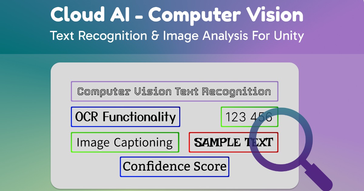 Cloud AI: Computer Vision | AI-ML 통합 | Unity Asset Store