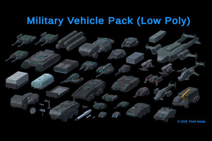3D Military Vehicle Pack (LowPoly)