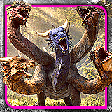 Hydra - Dragon with 5 Heads - Fantasy RPG Monster Character