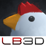 Chicken, Low Poly, Cute