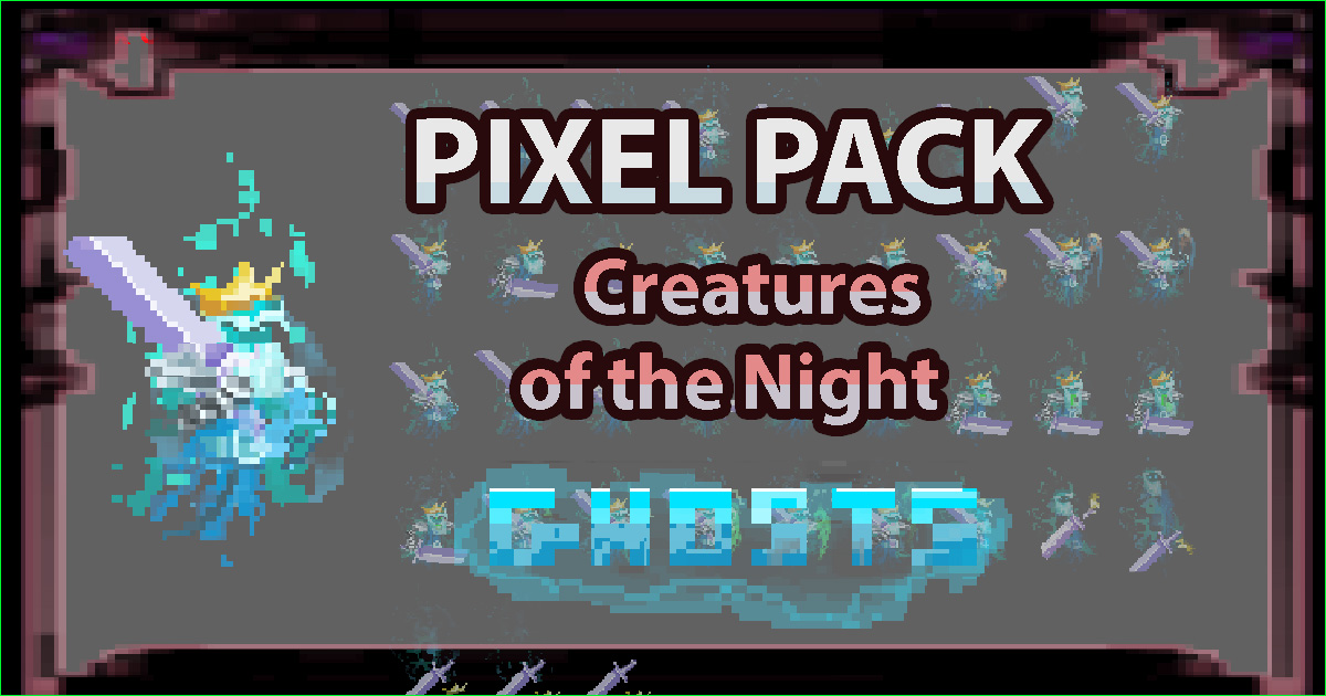 Creatures of the Night: GHOSTS [pixel art character] | 2D Characters ...