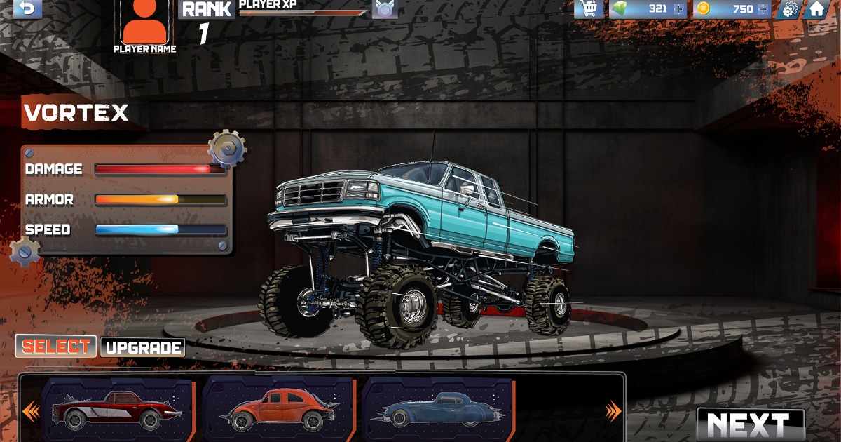 Mech Car Combat UI Kit – Shooter HUD & Mobile Game GUI/UX by Universe of 3D