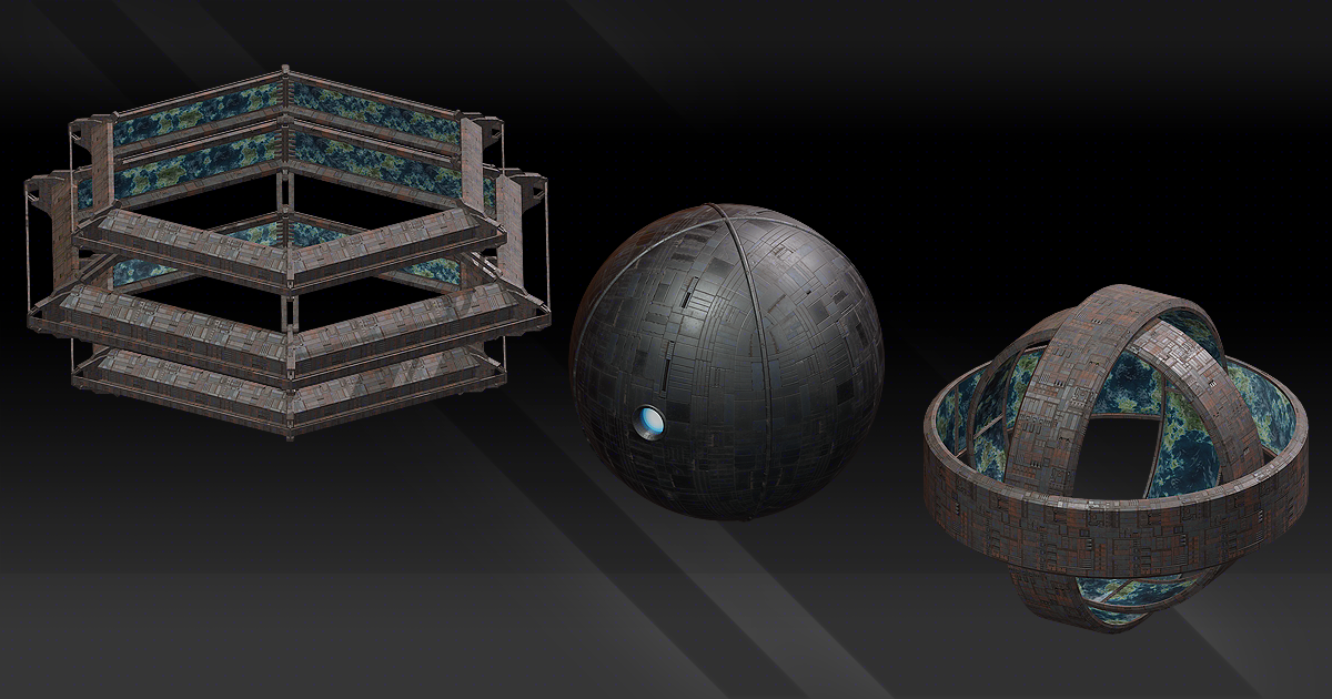 Space Mega Structures Collection | 3D Space | Unity Asset Store