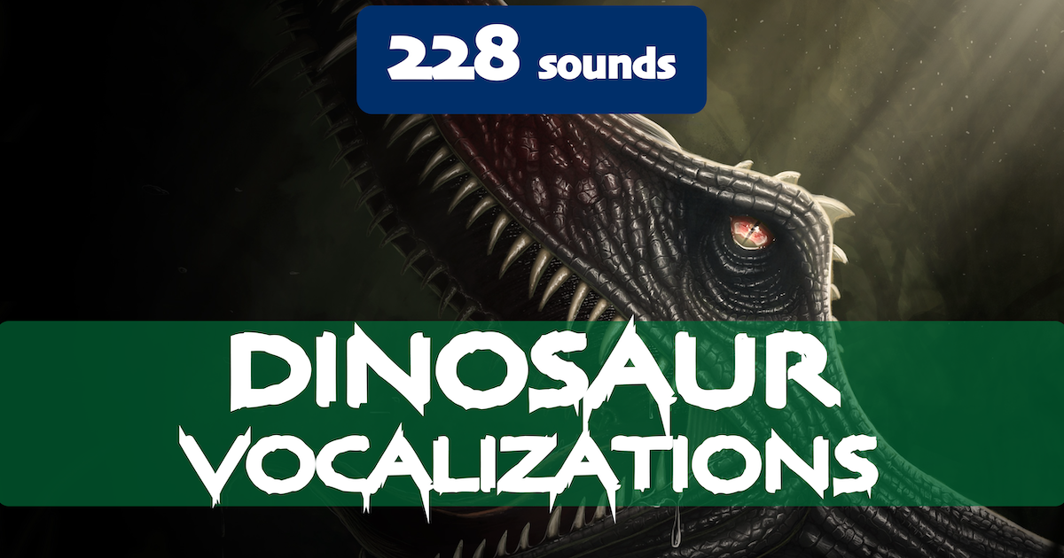 Dinosaur Vocalizations Creatures Sound FX Unity Asset Store
