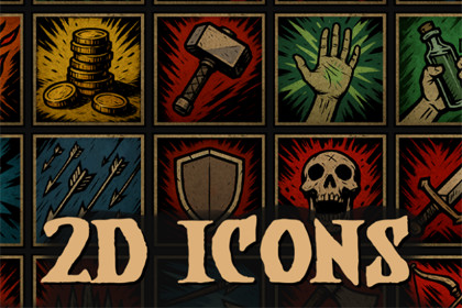Dark Fantasy RPG Icons - Free Basic Pack (25)