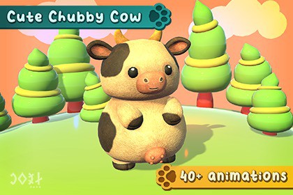 Cute Chubby Cow