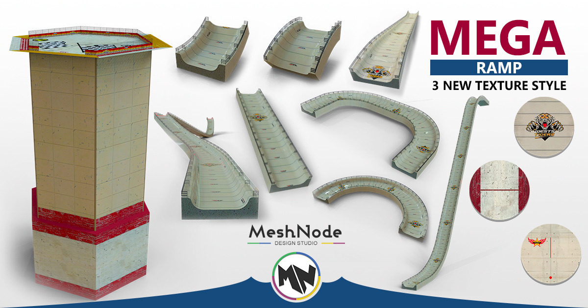 Mega Ramp (HQ) | 3D Roadways | Unity Asset Store